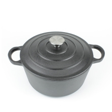 hot sale round stock pots enamel cast iron cookware casserole with lid